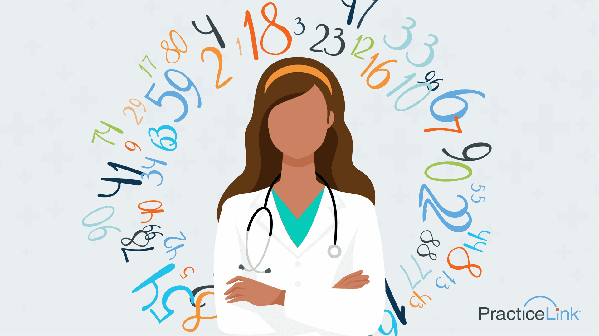 Physician pondering what their number is in relation to PracticeLink blog content.
