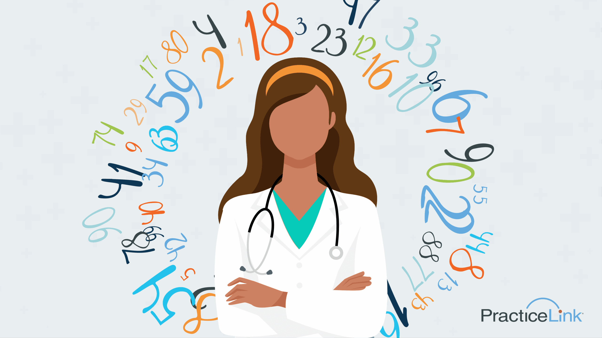 Physician pondering what their number is in relation to PracticeLink blog content.
