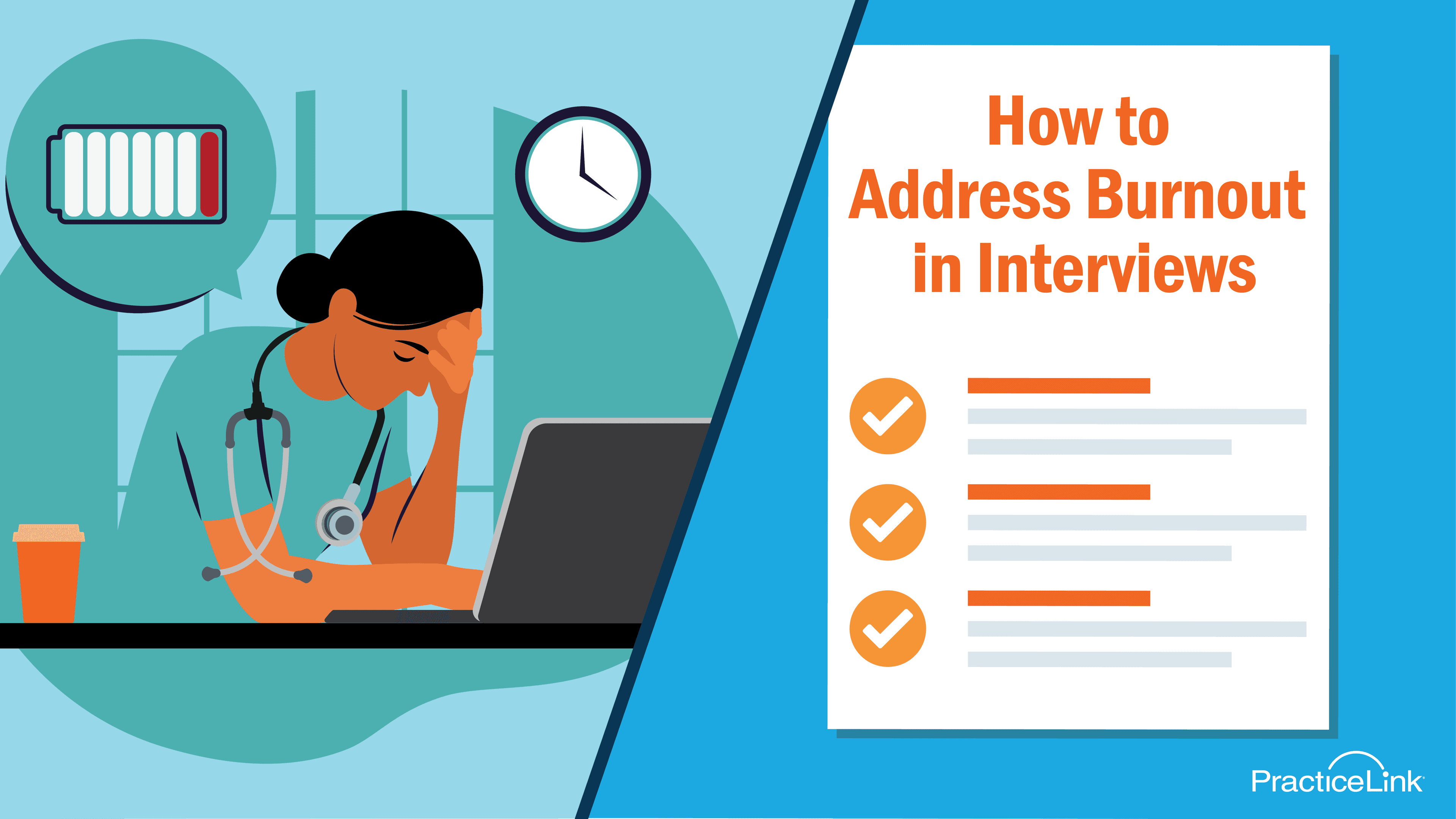 physician looking burnt out trying to figure out how to address burnout in physician interviews