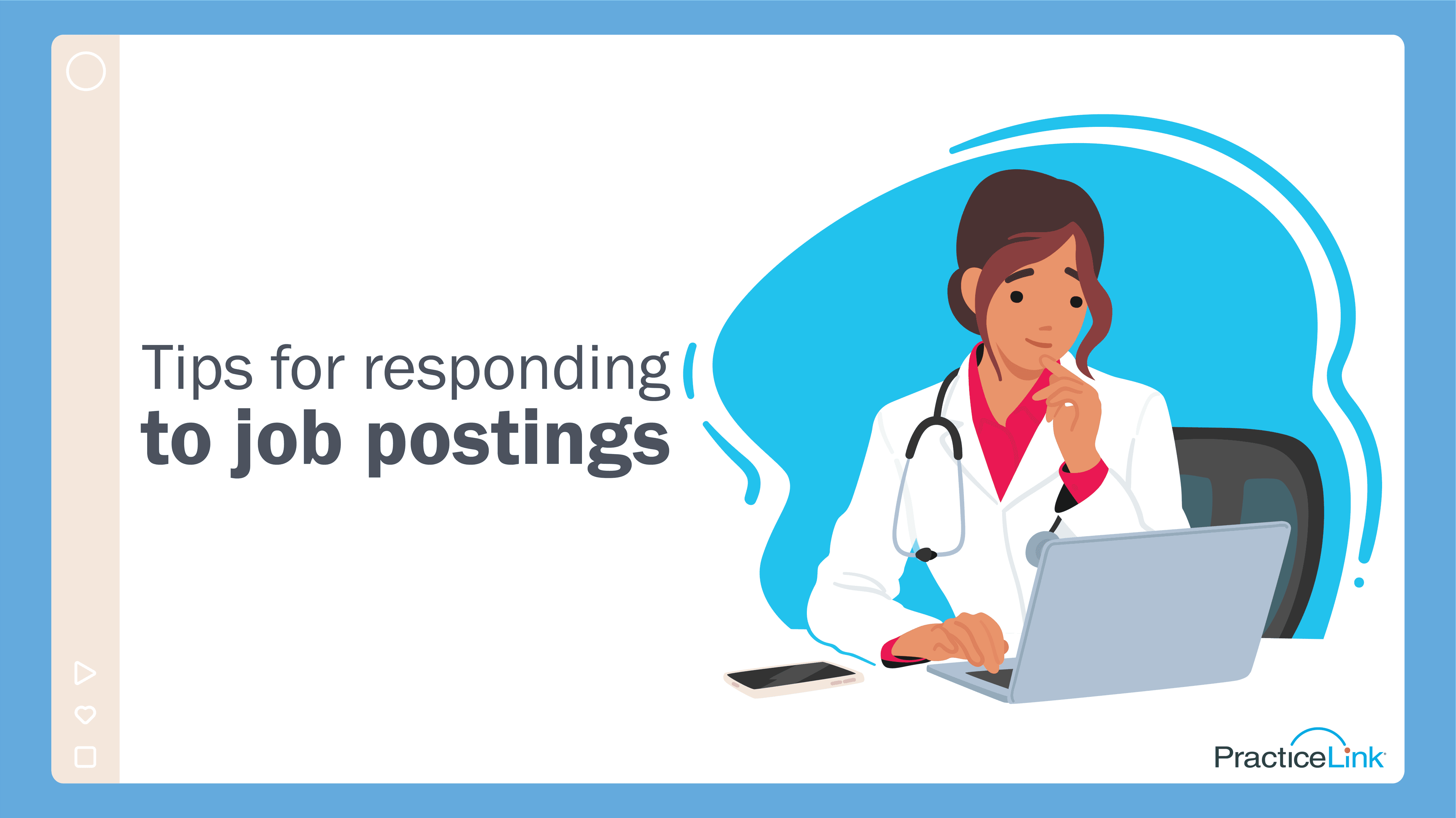 A physician on the computer looking at recruiter contacts