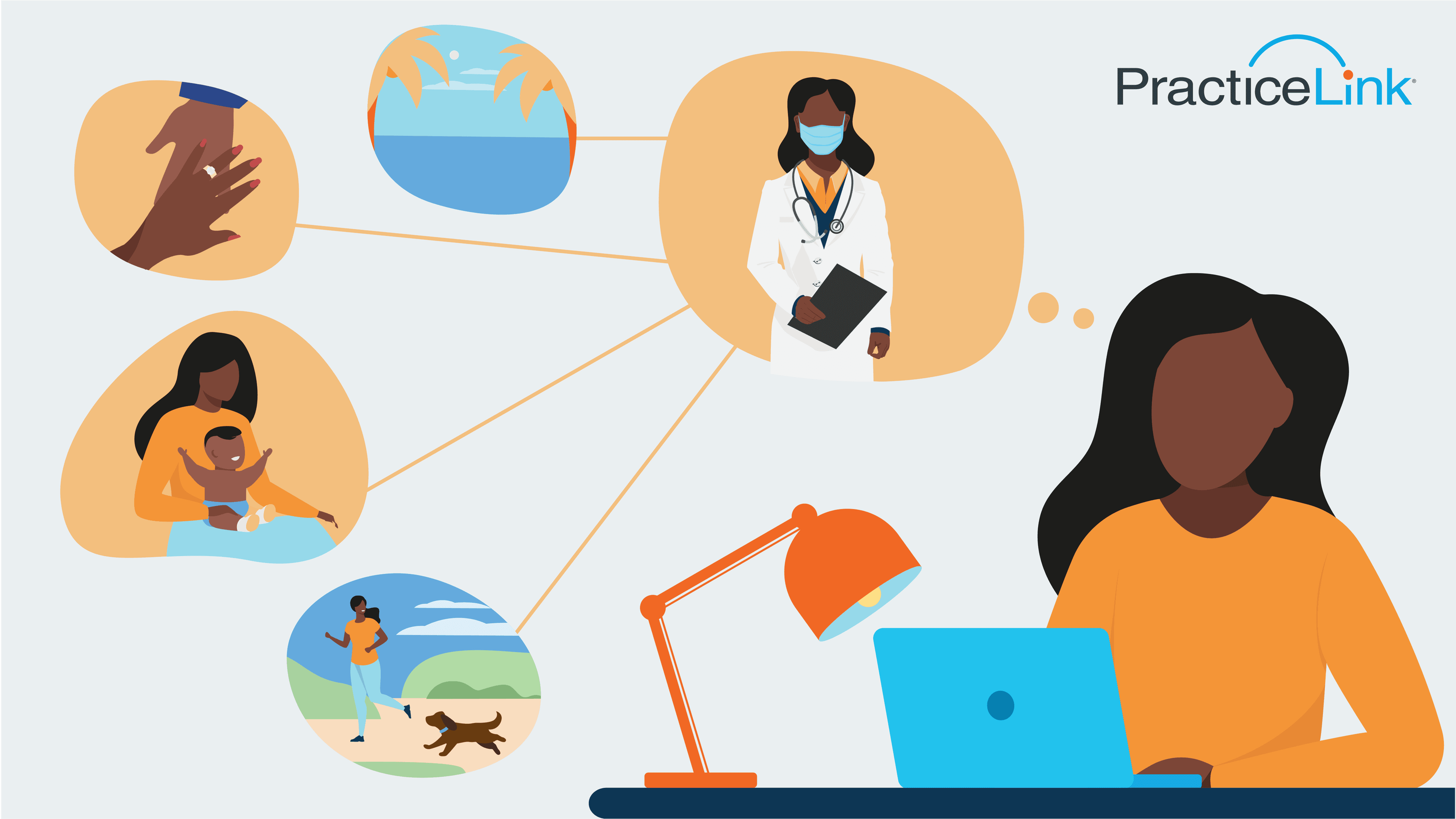 Animated image of doctor pondering what type of doctor has the best lifestyle?