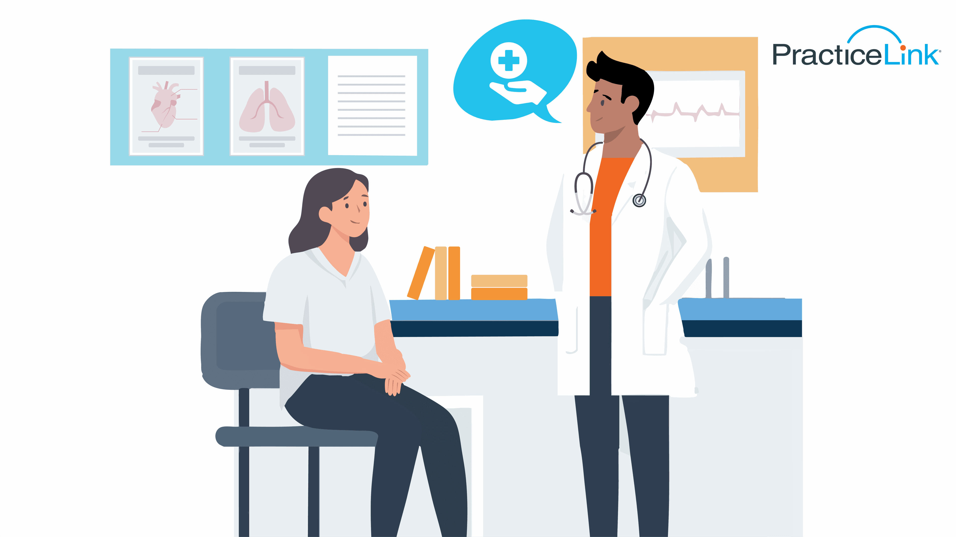 Animated image showing the role of a physician.