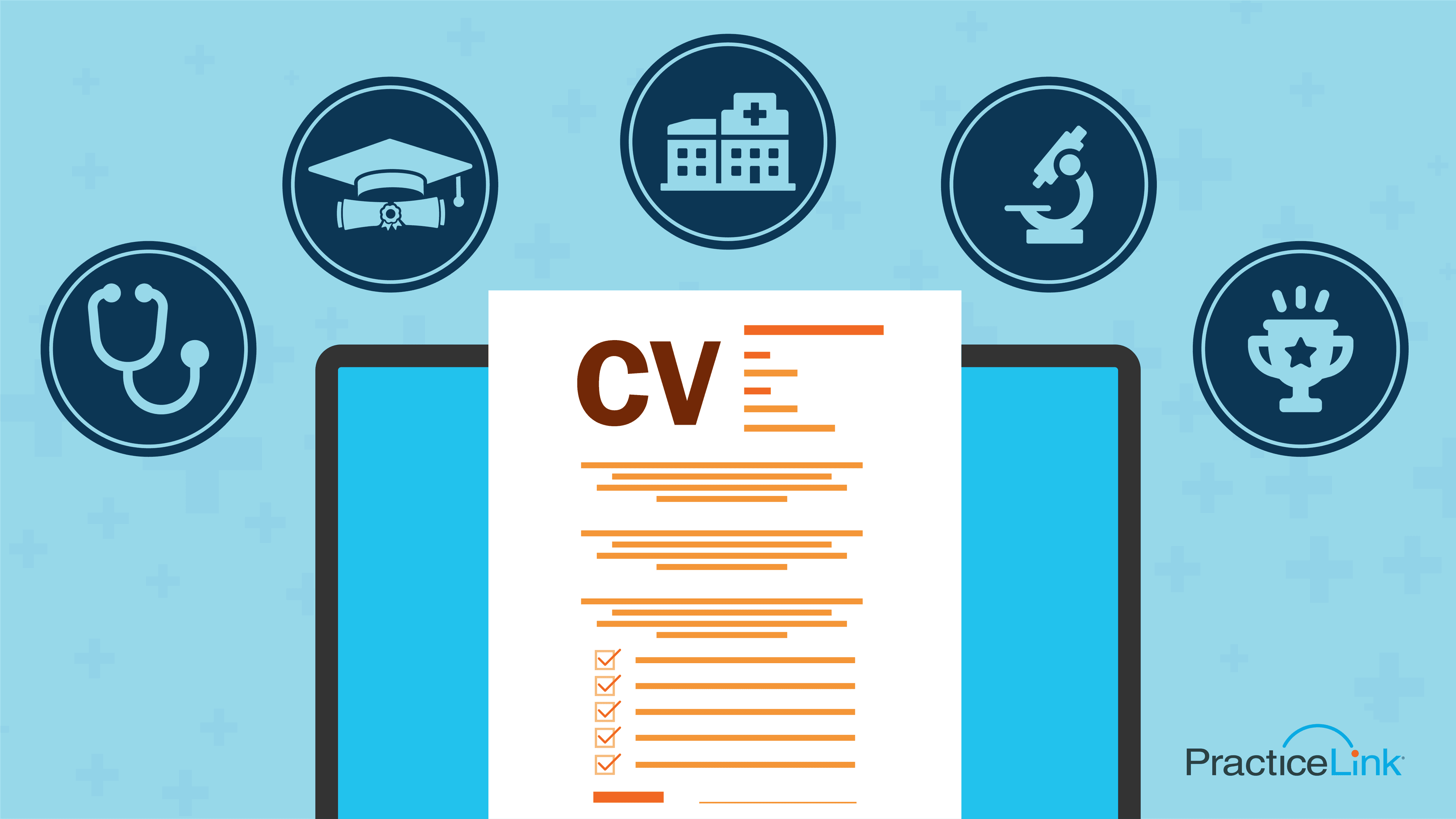 An example image of a physician CV.
