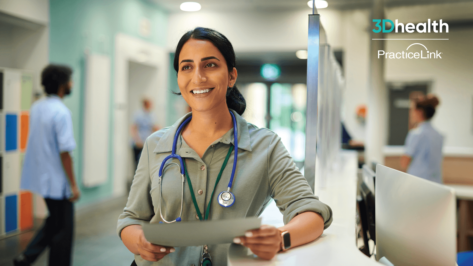 A physician standing in a hospital focusing on what they can control.