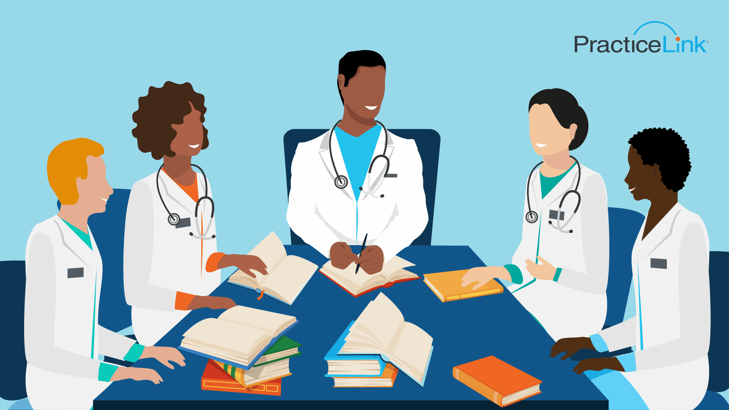 International medical graduate physicians discussing how to navigate the English proficiency exam with confidence.