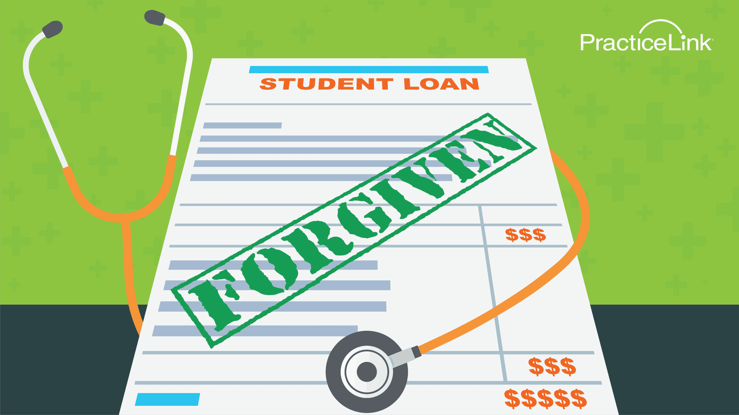 A student loan form showing student loan forgiveness.