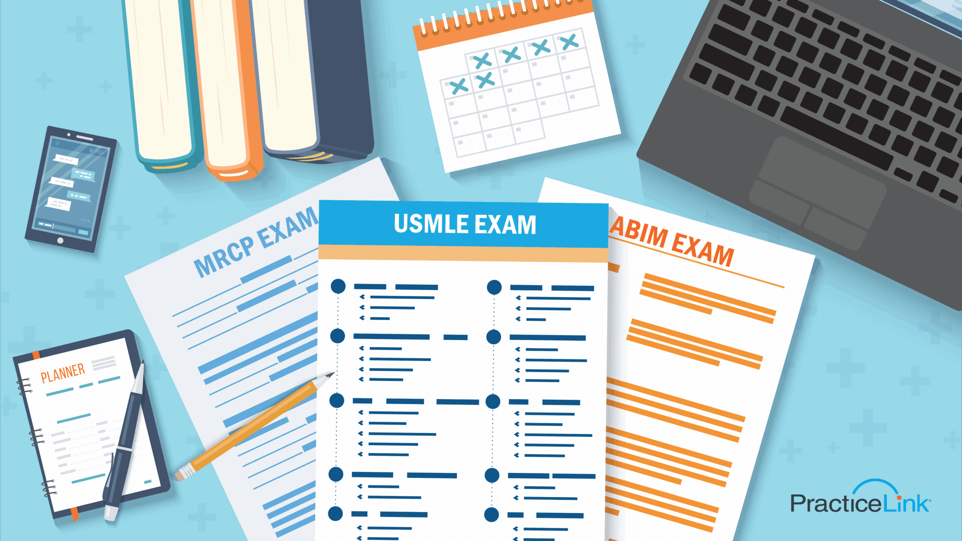 An image showcasing the collection of the hardest specialty medical board exams.
