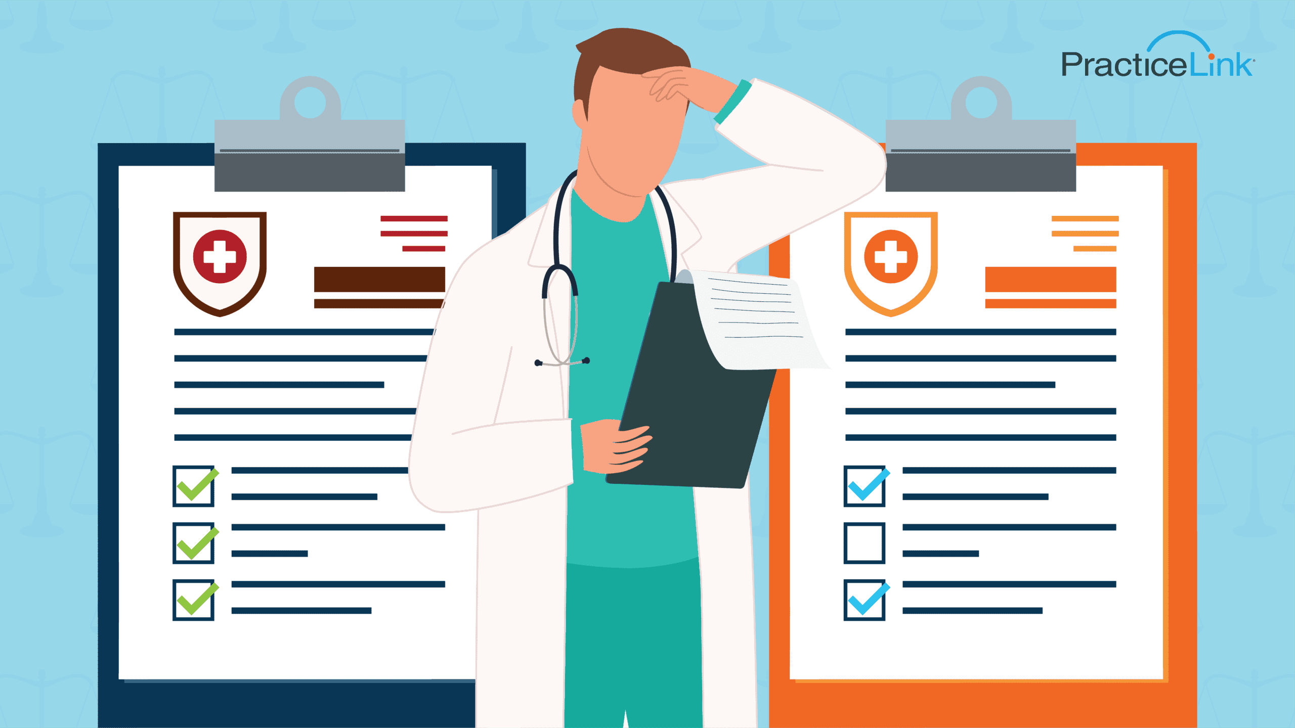 A physician studying what is the best medical malpractice insurance.