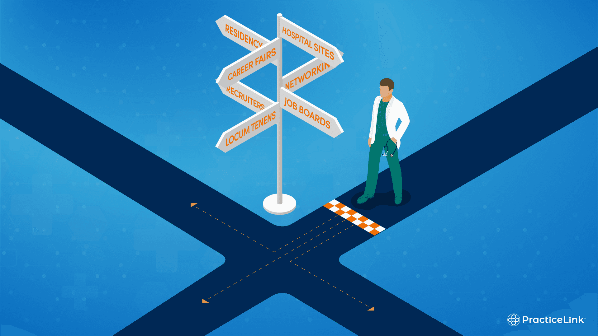 A physician at a crossroads looking for how to find physician jobs.