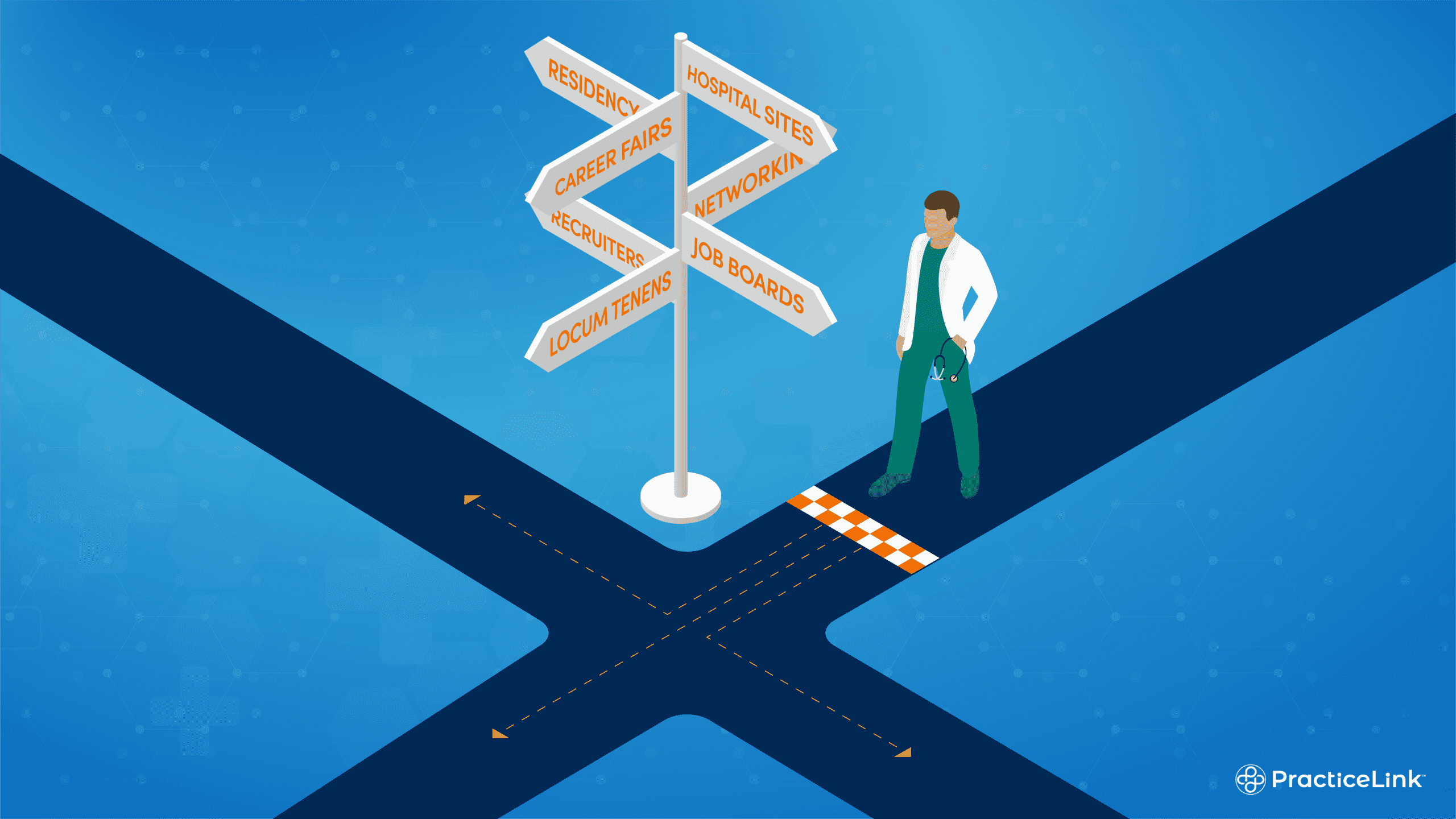 A physician at a crossroads looking for how to find physician jobs.