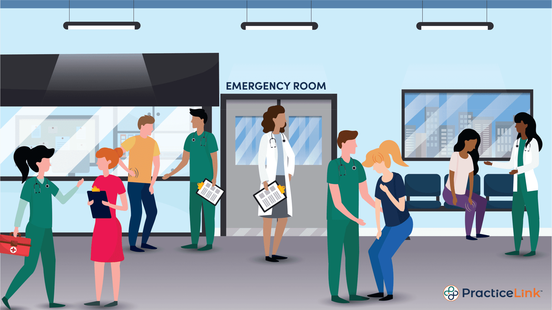 Image answering the question: What does an emergency physician do?
